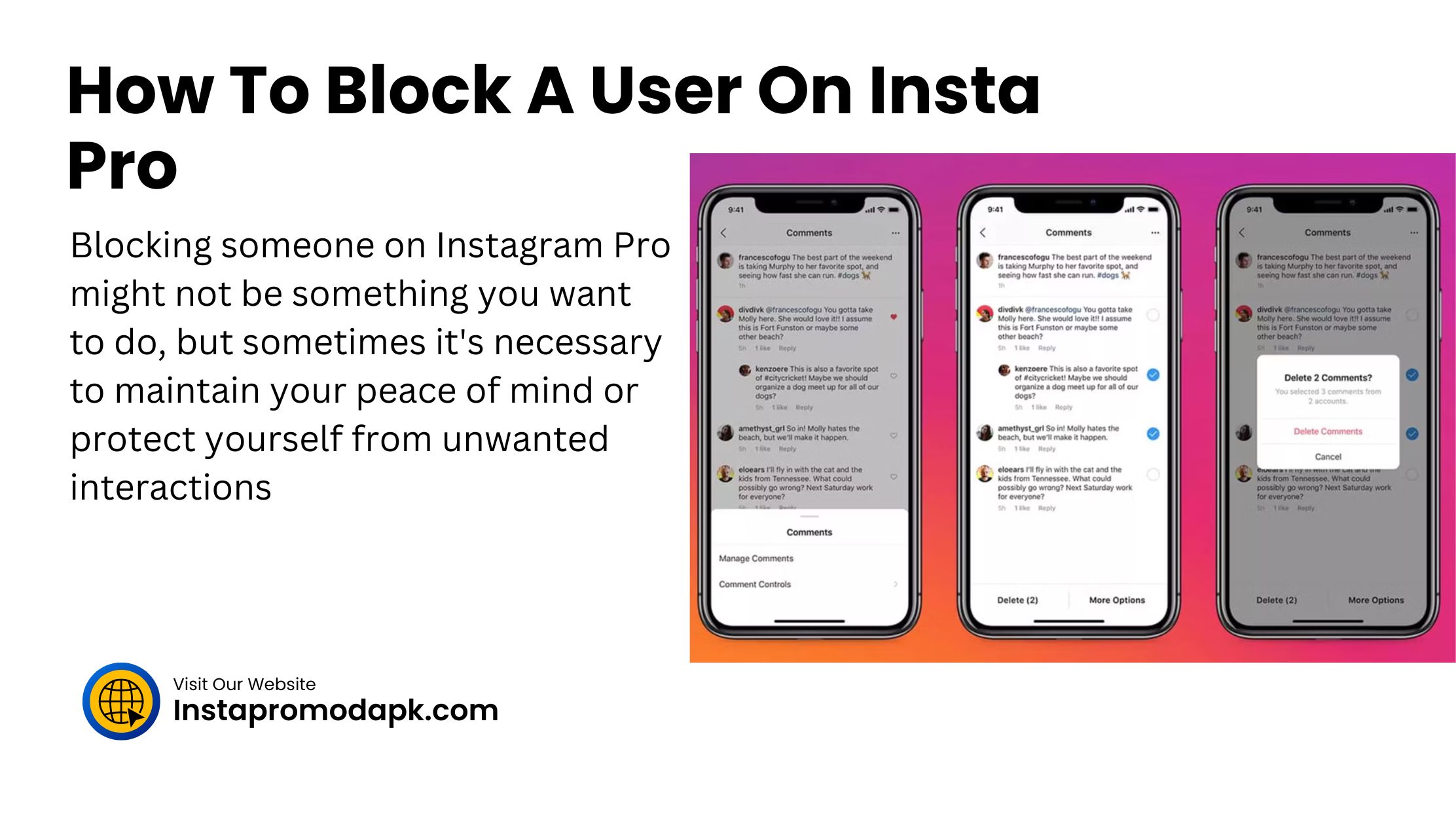 How To Block A User On Insta Pro