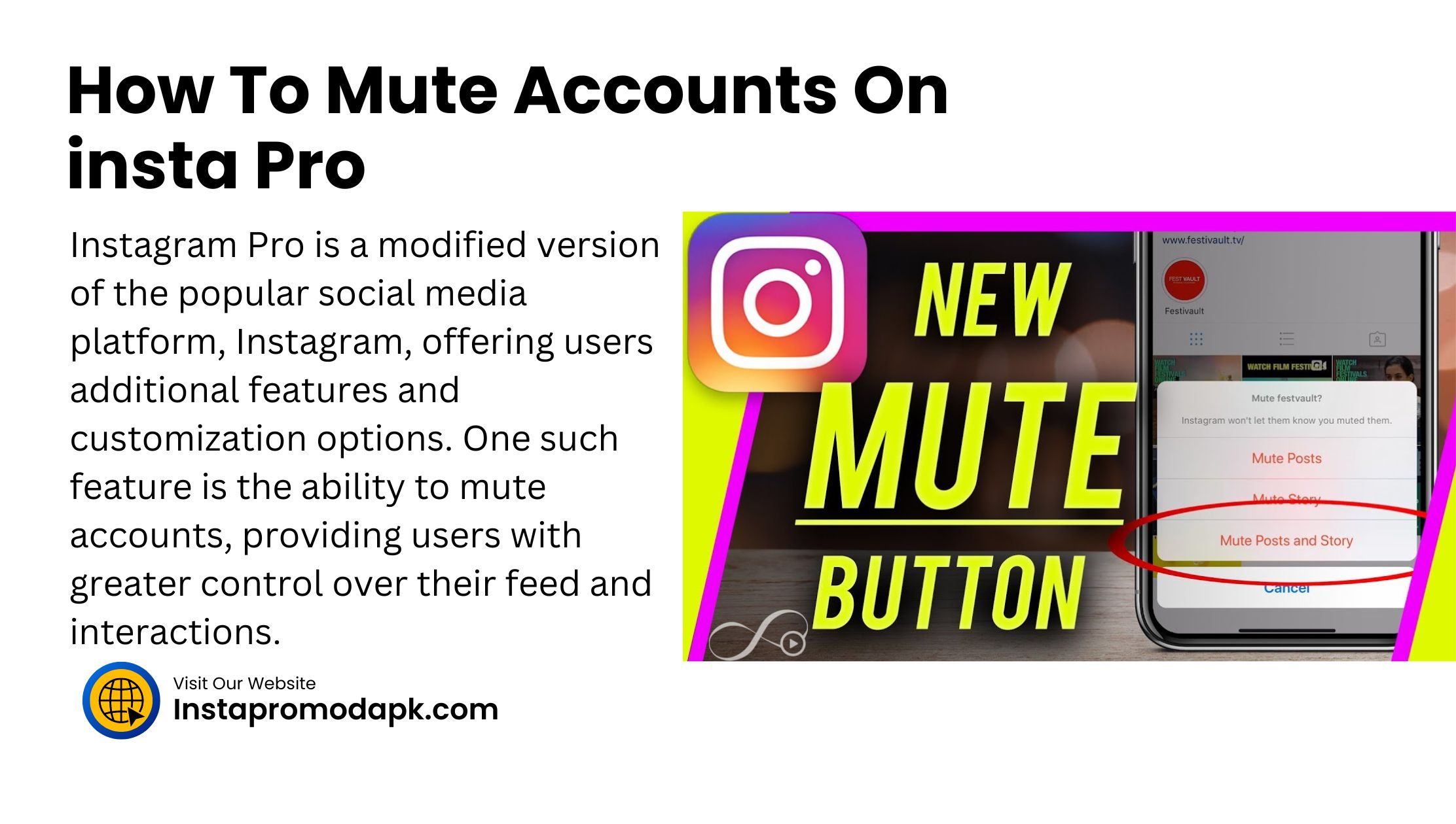 How To Mute Accounts On insta Pro